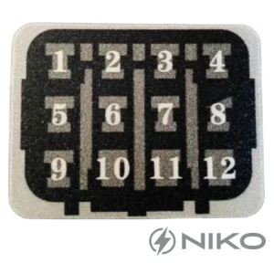 Inspection port sticker