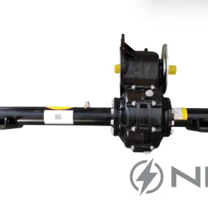 Mechanical rear axle of cart (with electromagnetic brake)