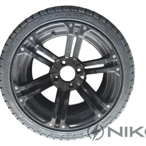 215/35-14(6P) Tire Assembly (with aluminum rim black)